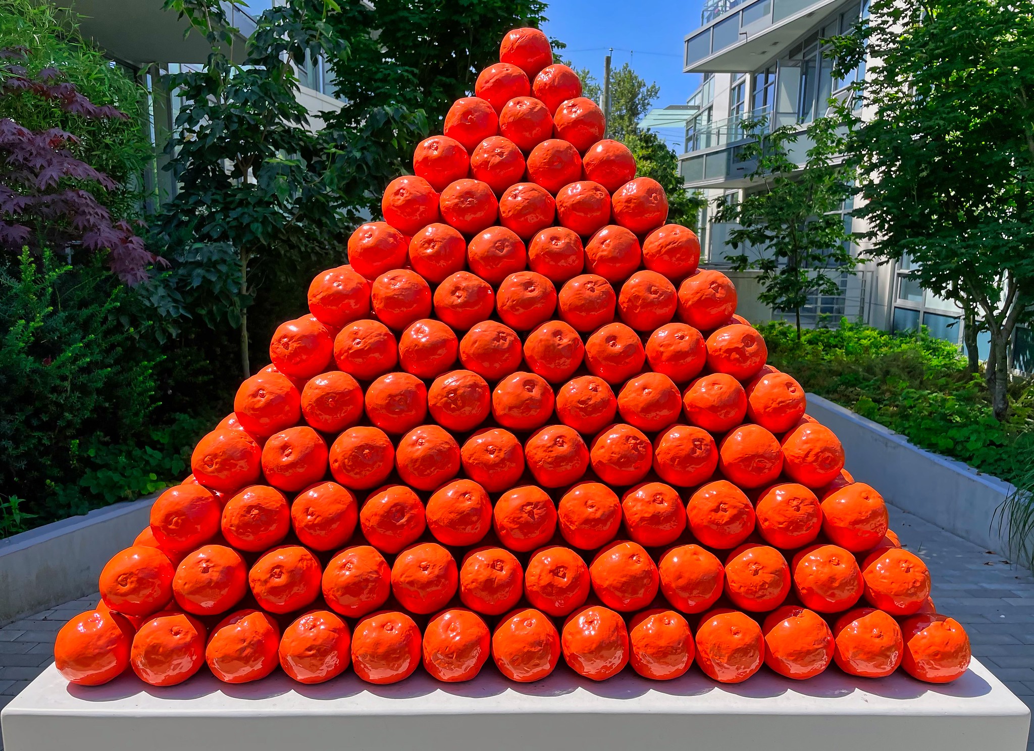 <i>900 Oranges in Bronze</i> by Gathie Falk, Vancouver