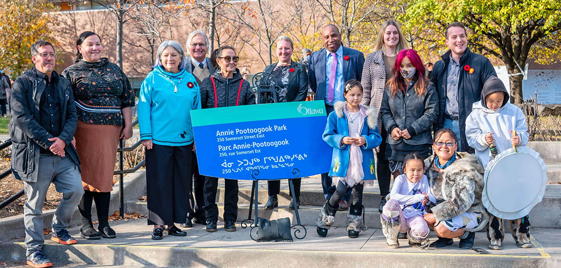 Cérémonie d’inauguration du parc Annie-Pootoogook Cérémonie d’inauguration du parc Annie-Pootoogook