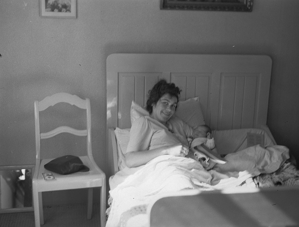 Baby born (pictured with his mother) during bombardment of Apeldoorn