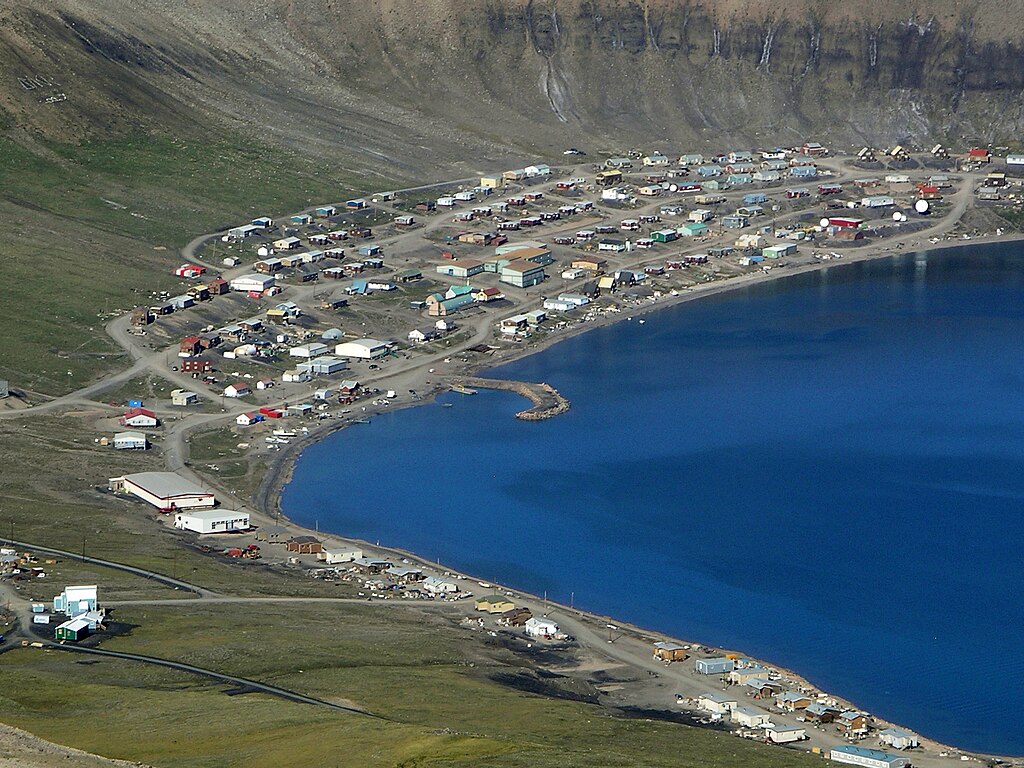 Aerial View of Arctic Bay Aerial View of Arctic Bay
