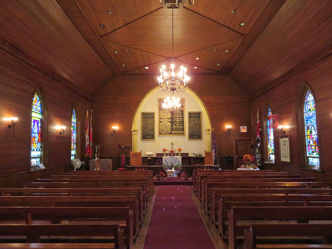 Interior of His Majesty’s Royal Chapel of the Mohawks