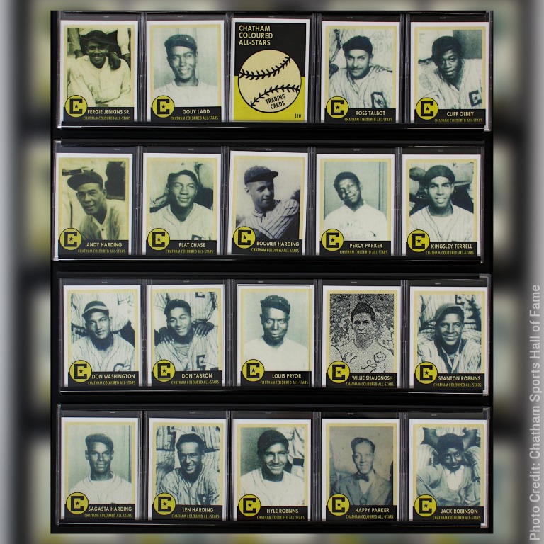 Trading cards for the Chatham Colored All-Stars