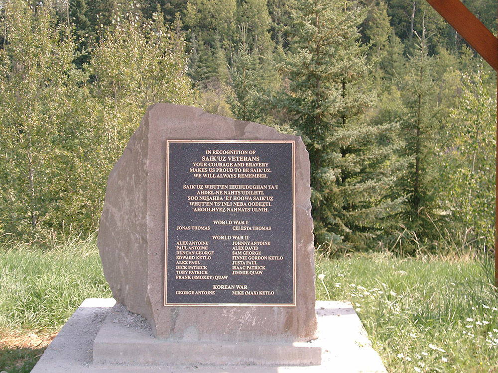 Saik'uz Veteran's Memorial