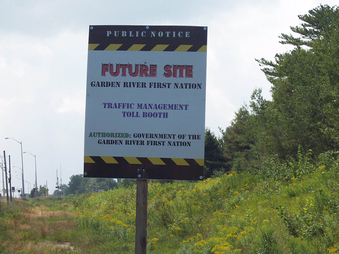 Toll Booth Public Notice Sign