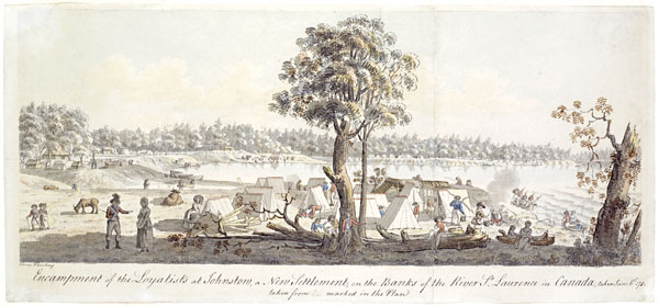 Encampment of the Loyalists at Johnstown (Cornwall)