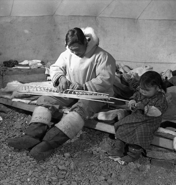 Man and Daughter in Cape Dorset, 1950s