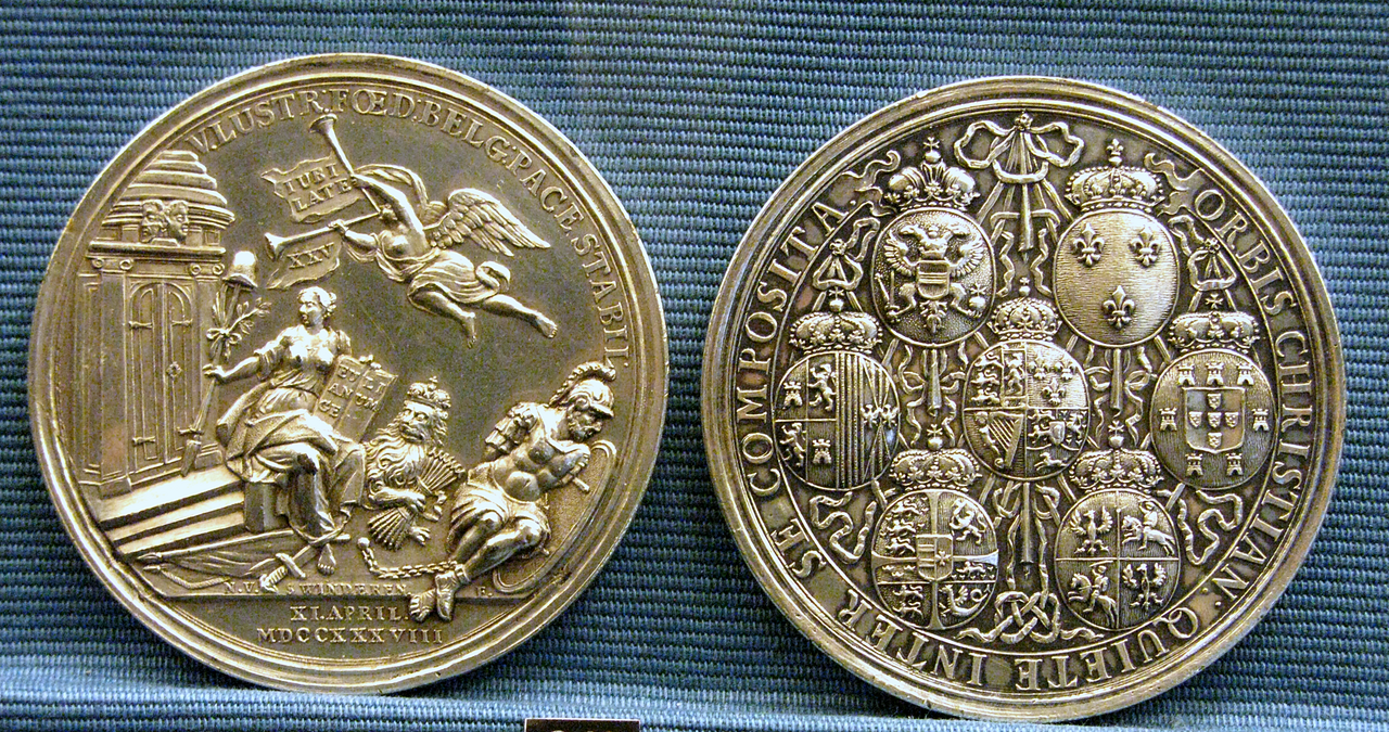Medal commemorating 25th Anniversary of Treaty of Utrecht Medal commemorating 25th Anniversary of Treaty of Utrecht