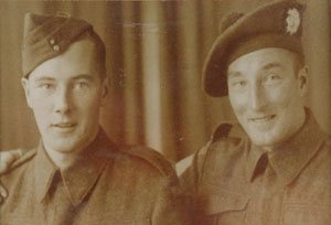 Carvil and his brother, Lloyd (left).