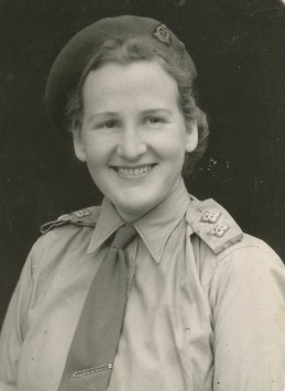 Snapshot of Ethel Rowell taken in Italy, 1944.