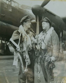 A picture with a caption that reads "Previously Missing on Active Service - Now Presumed Dead; McLEAN, George Daryll, F.O. [Flight Officer], Mrs. G.D. McLean (wife); Hopewell Ave., Ottawa"