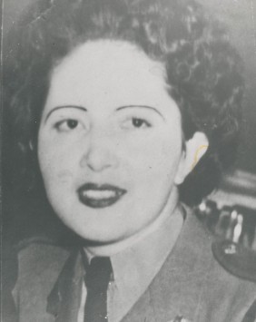 Nellie Rettenbacher in CWAC uniform.