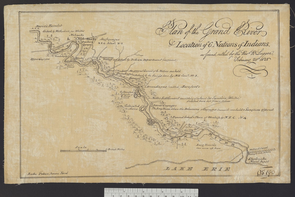 Ca Carte de la concession de Haldimand du révérend Robert Lugger Ca Carte de la concession de Haldimand du révérend Robert Lugger