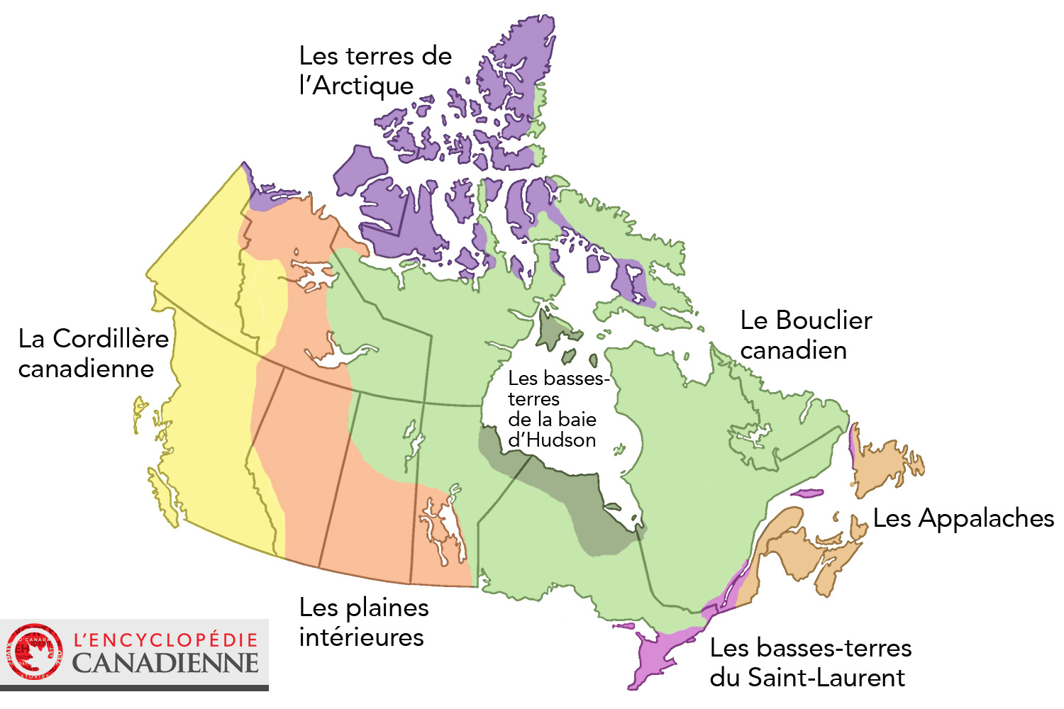Régions physiographiques Régions physiographiques du Canada