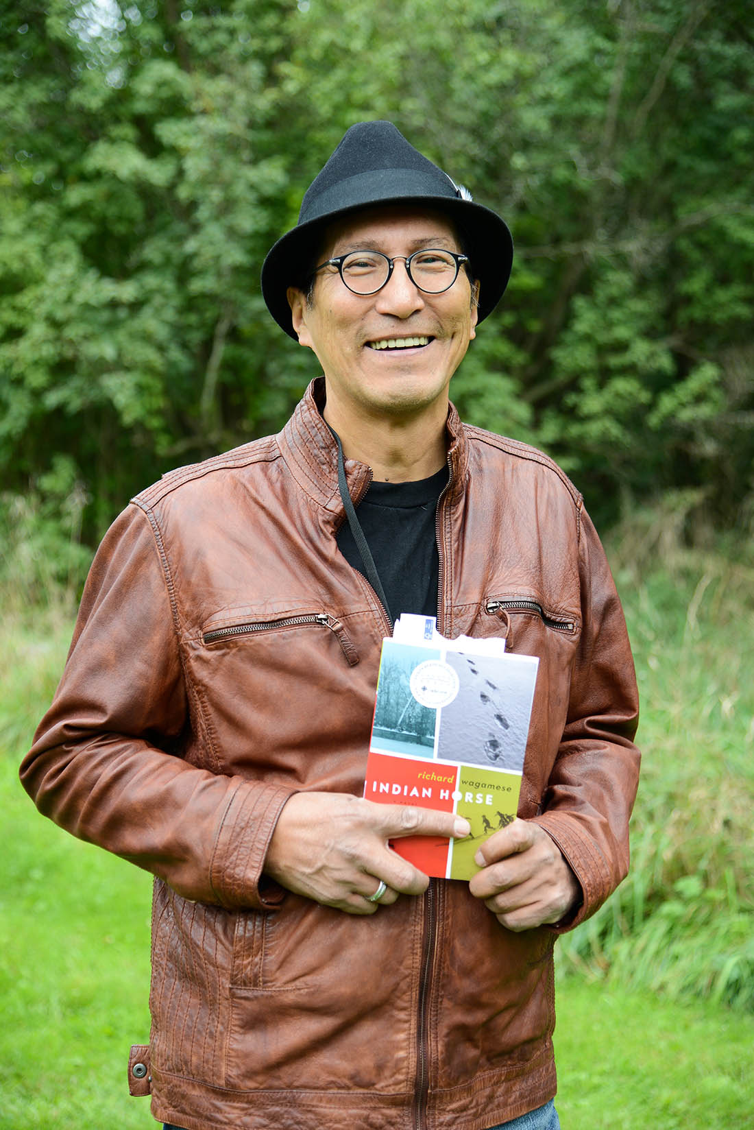 Richard Wagamese Holding Indian Horse Richard Wagamese Holding Indian Horse