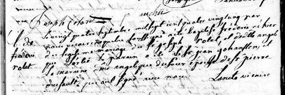 Baptême de « Frédéric Rolet » Baptême de « Frédéric Rolet »