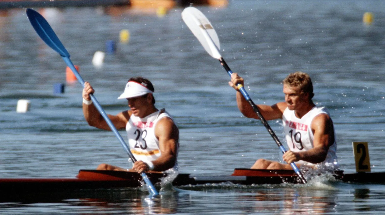 Alwyn Morris et Hugh Fisher. Alwyn Morris et Hugh Fisher.