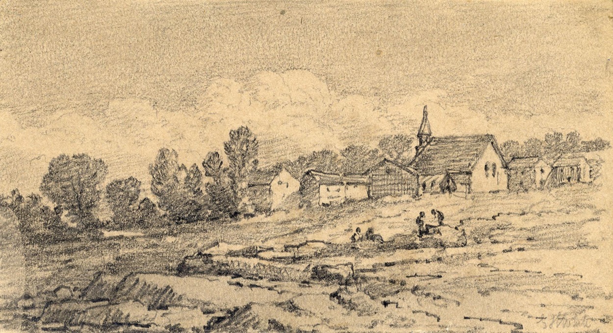 Bracebridge (1872) Illustration of the land around Bracebridge.