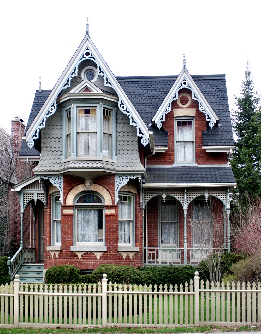 House with unique Victorian architecture.