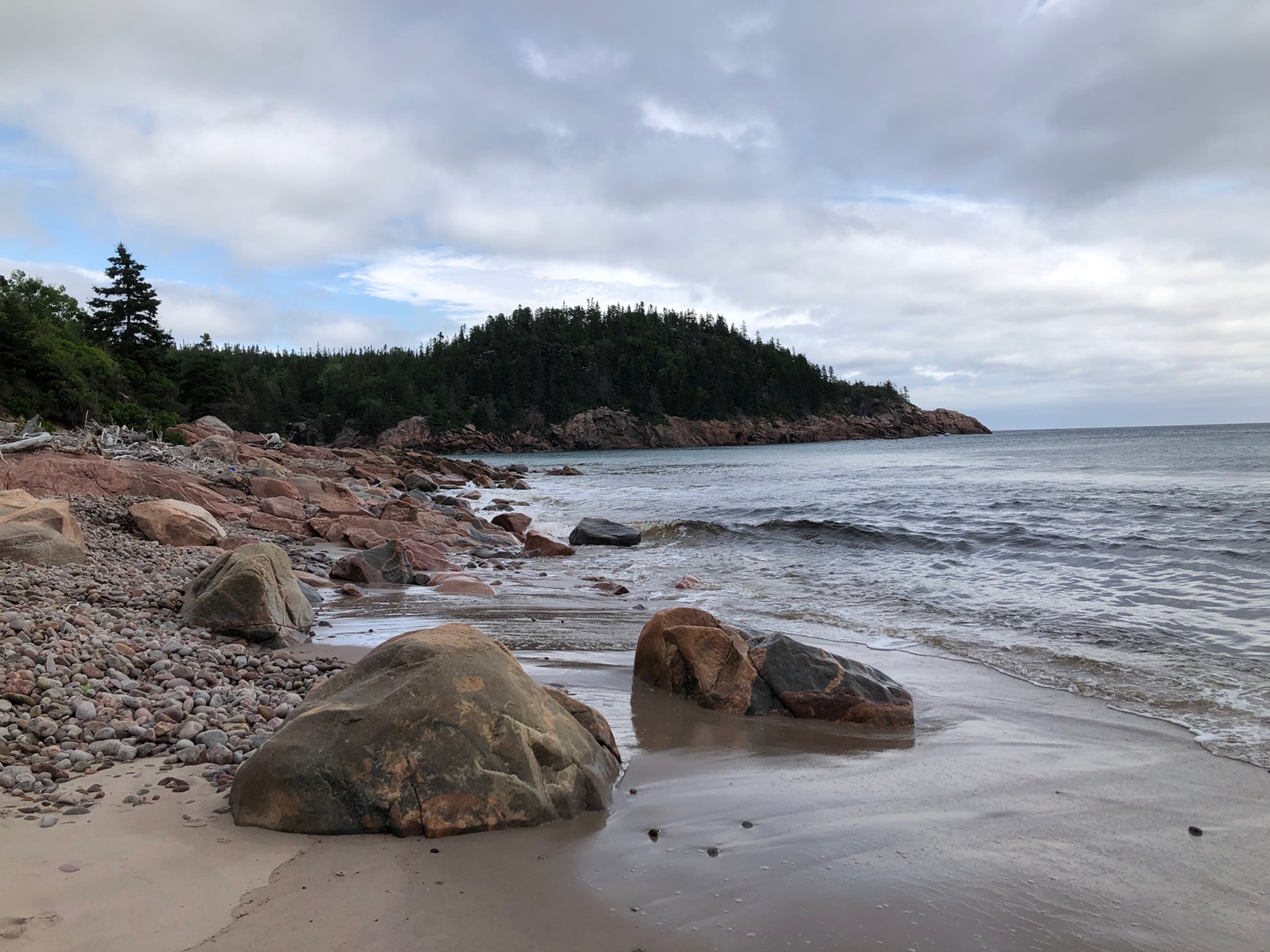 Rocky coastline.