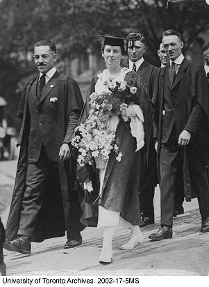 Graduation Procession Graduation procession including Esther Marjorie Hill.