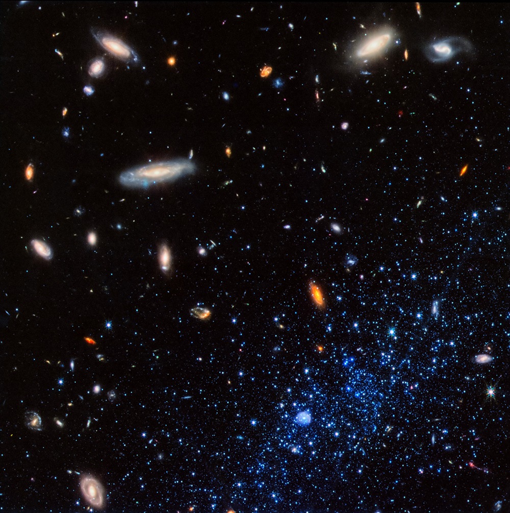 Galaxies Many, many galaxies in space.