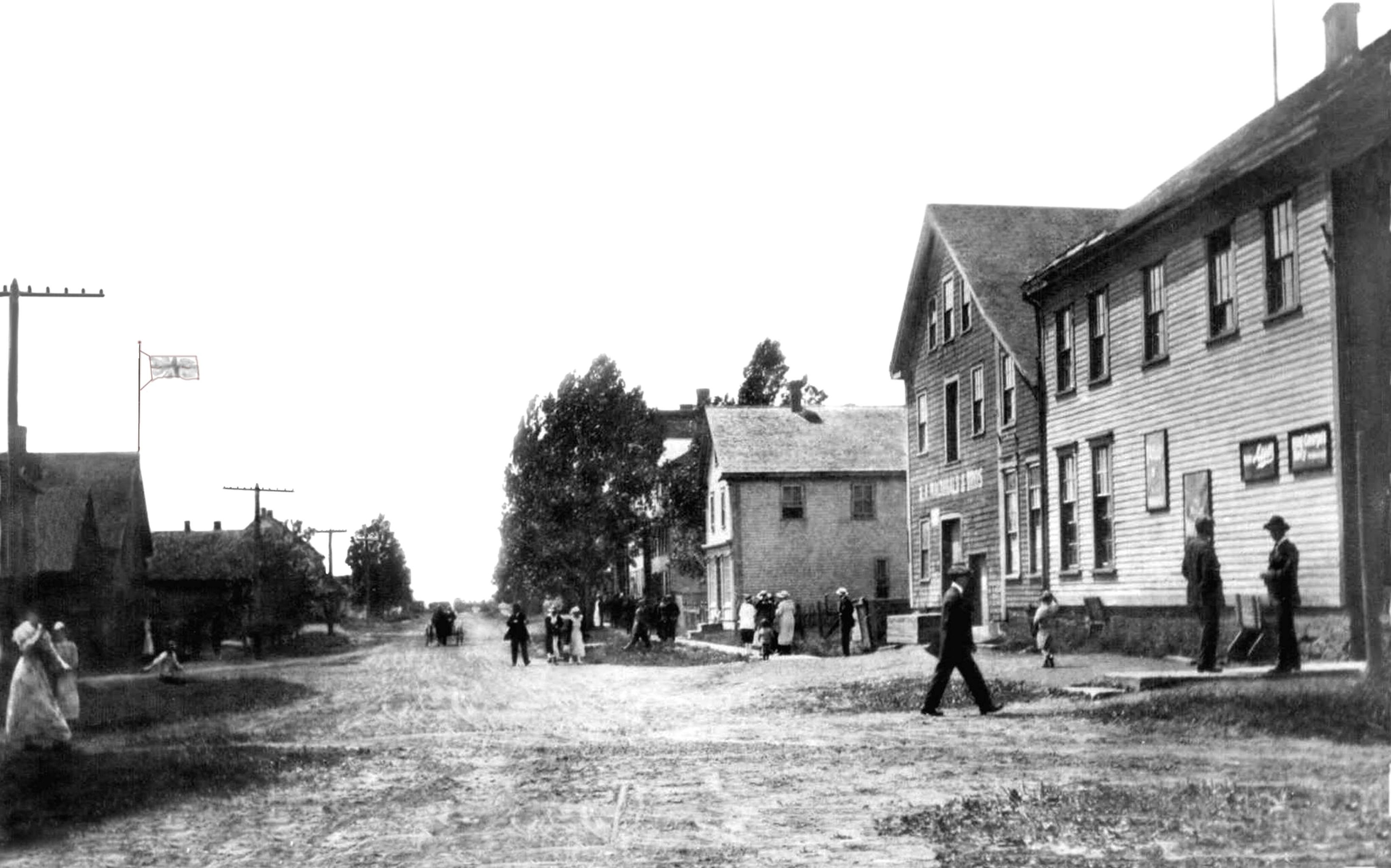 Water Street, Georgetown, Île-du-Prince-Édouard, c. 1910.