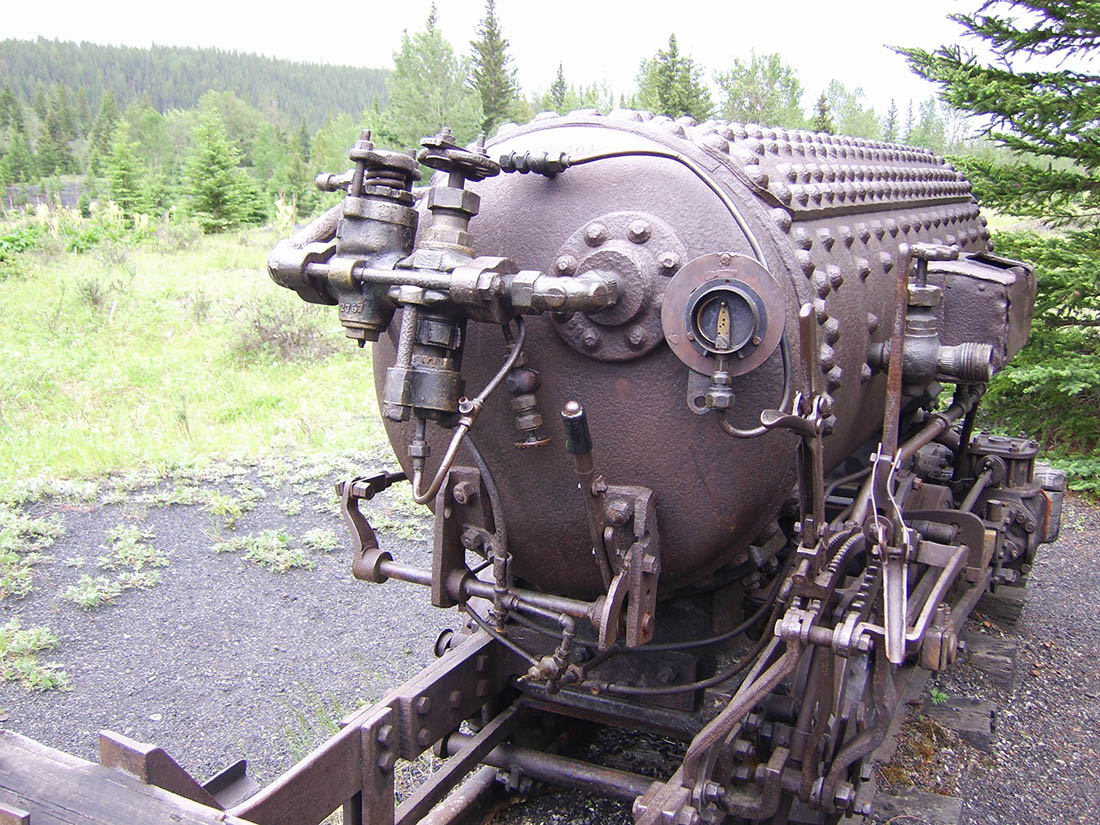 Abandoned locomotive.