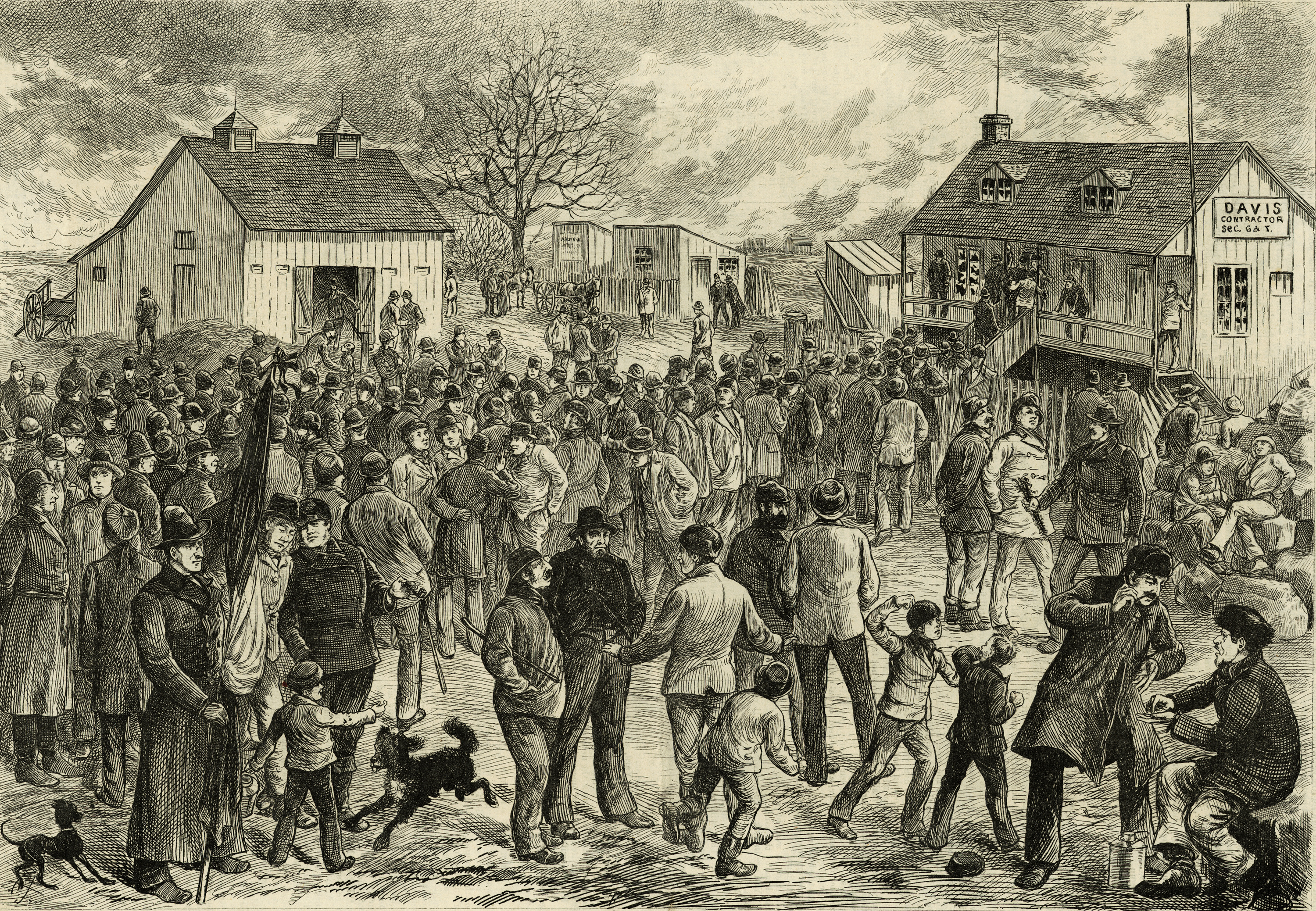 La grève des ouvriers du canal Lachine