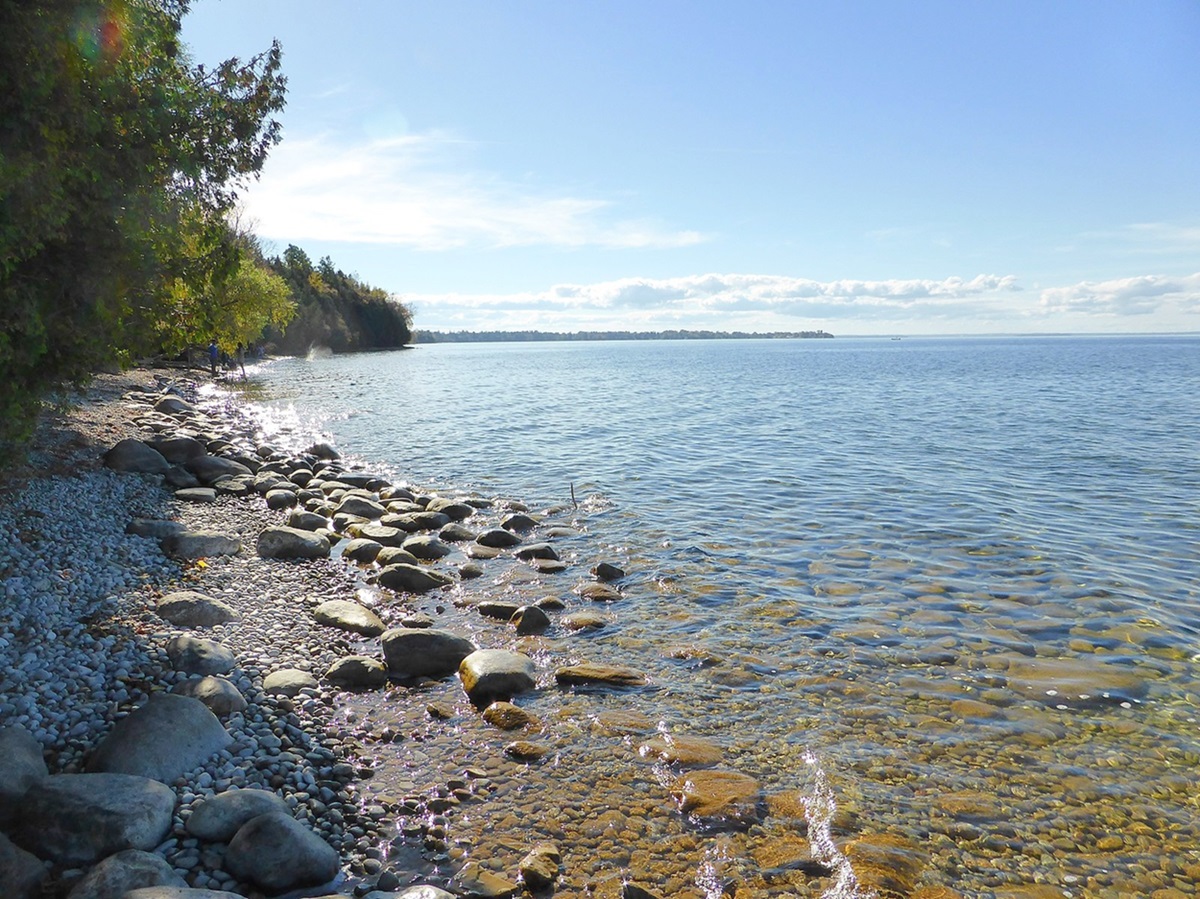 Lake Simcoe Rocky shoreline.