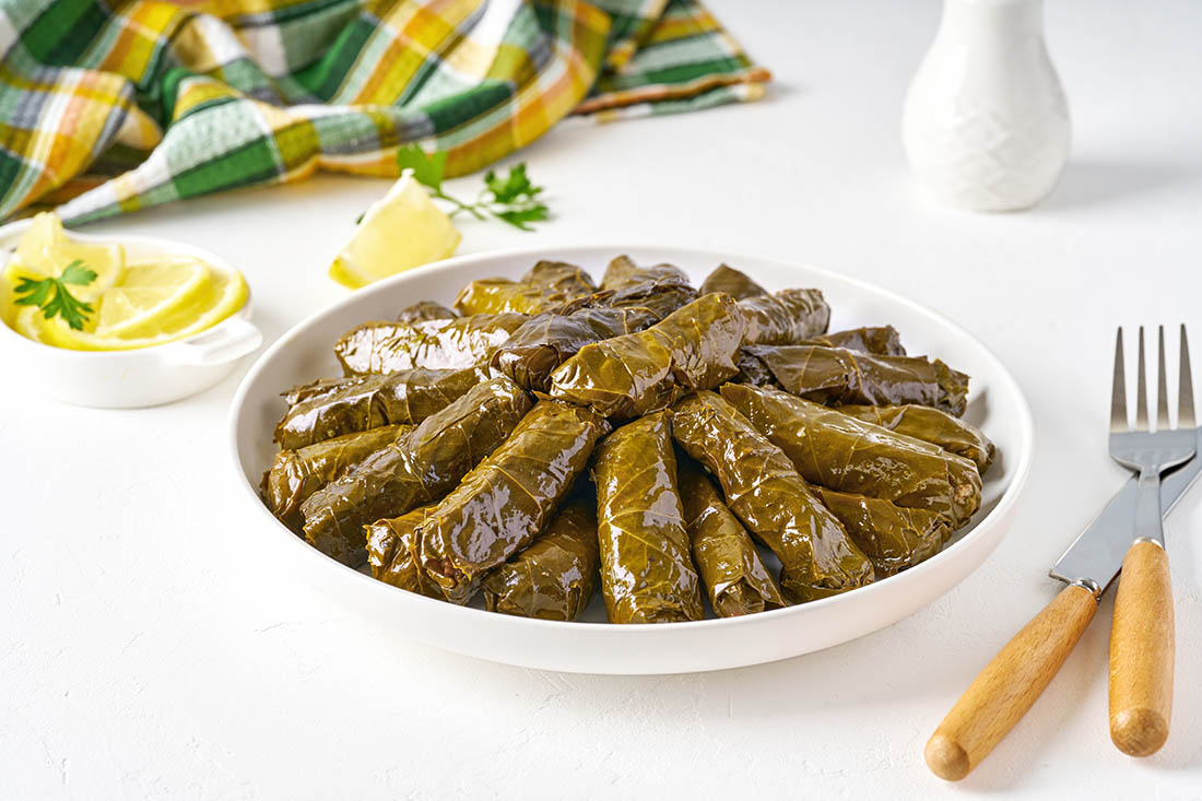 Warak Enab Warak Enab in a white plate