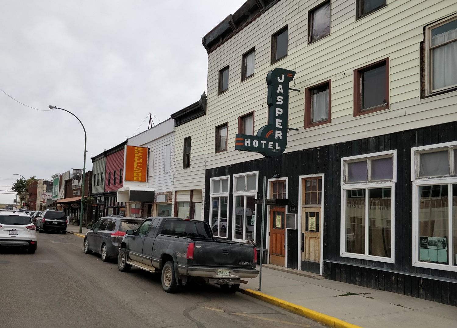 Maple Creek Main street of small town.