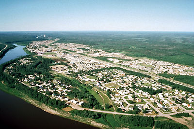 Hay River, Aerial view