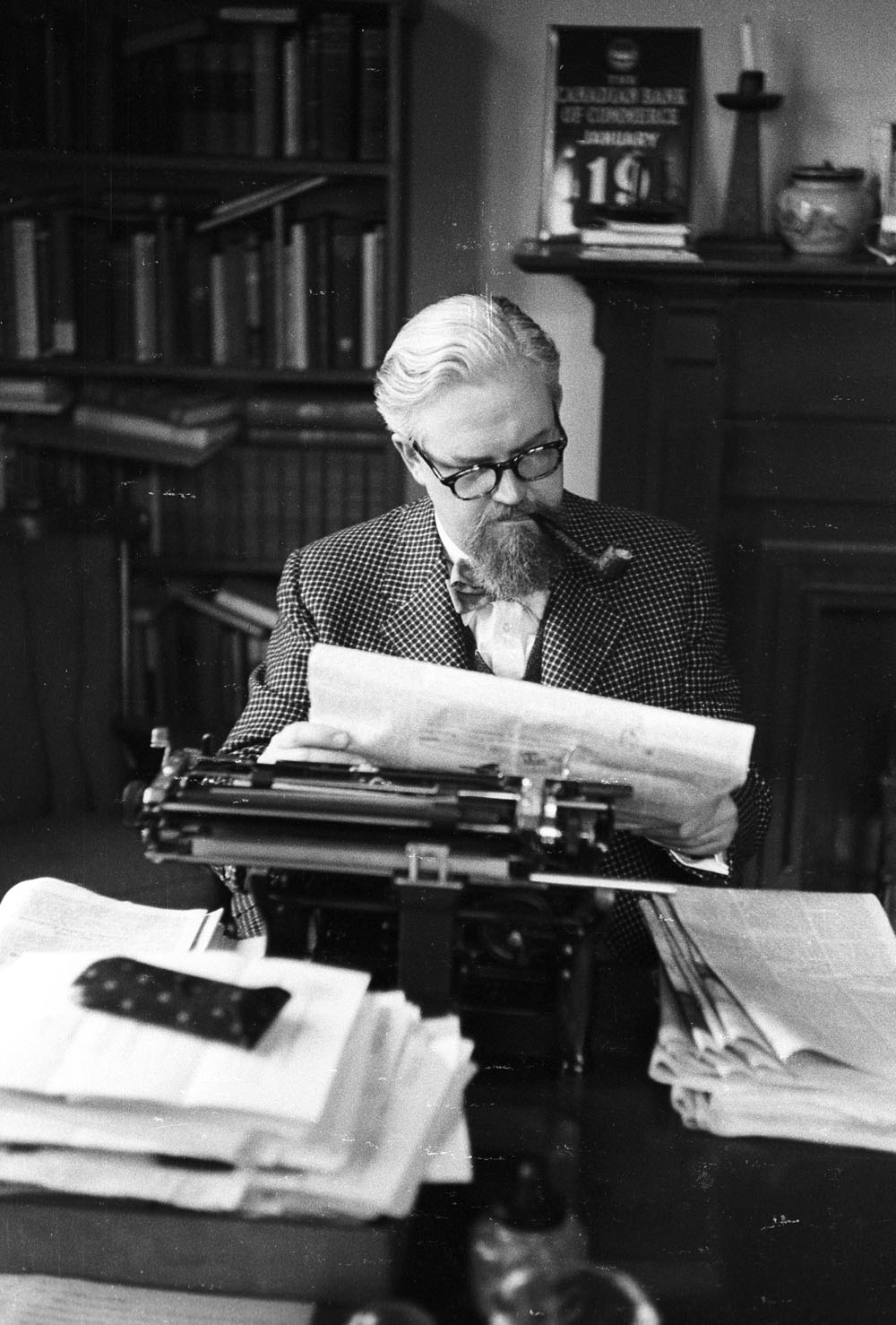 Robertson Davies, undated. Robertson Davies, undated.