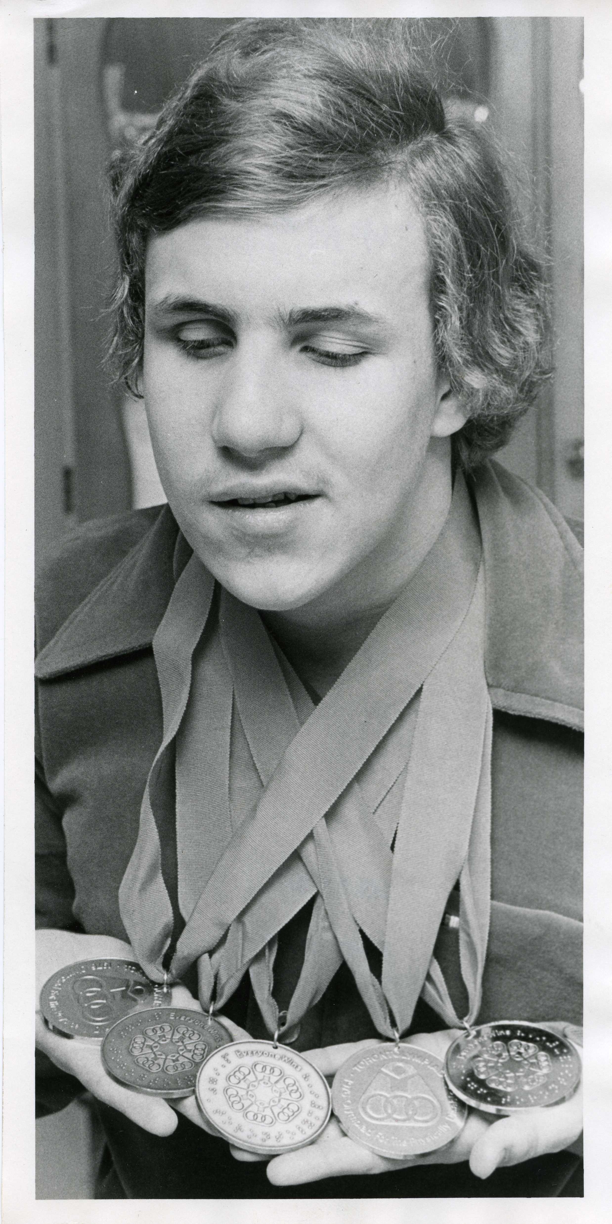 Tim McIsaac with 1976 Medals Tim McIsaac with 1976 Medals