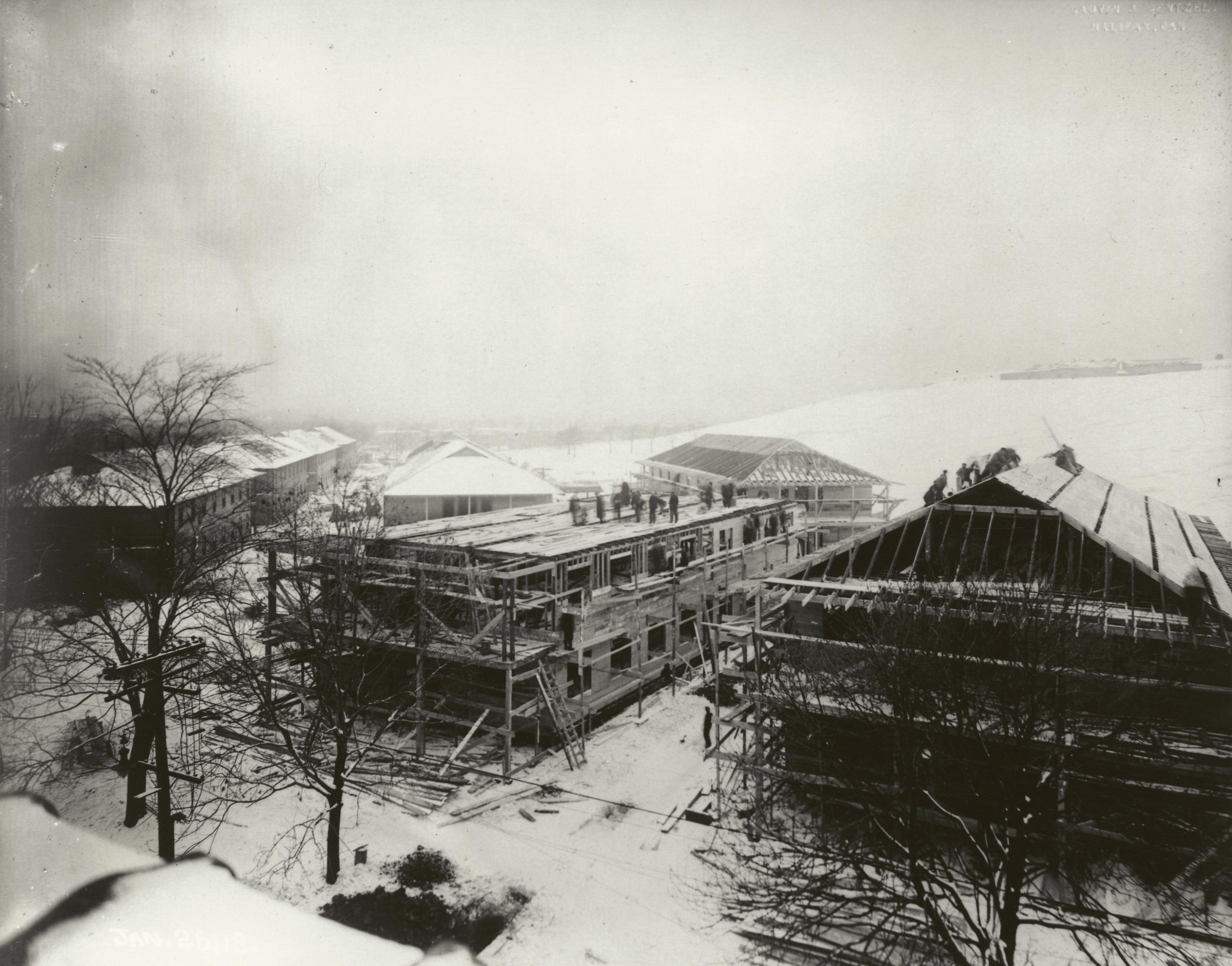 Construction des bureaux de la Commission de secours d'Halifax