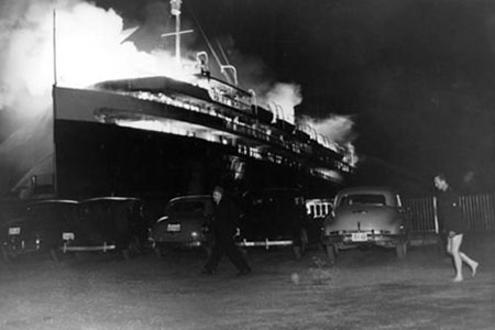 SS Noronic Ablaze