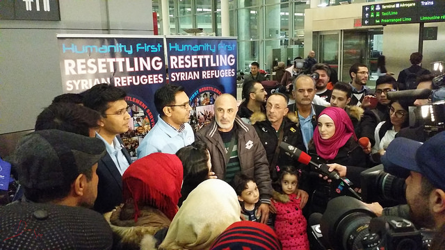 Syrian Refugee Family Landed in Toronto, 9 dec. 2015