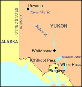 Klondike Gold Rush, Map