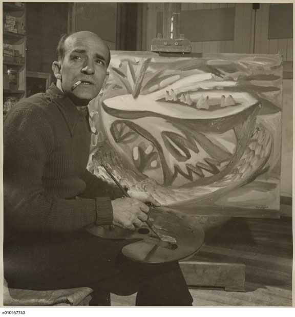 Paul Borduas, 1946. Paul Borduas, 1946.