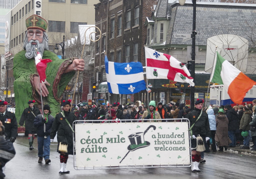 St. Patrick's Day Parade in Montréal, Québec