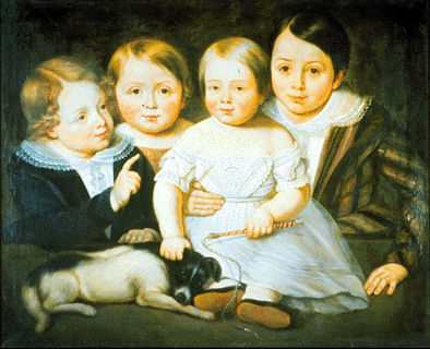 Four Children and a Dog