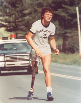 Terry Fox, philanthropist and marathon runner