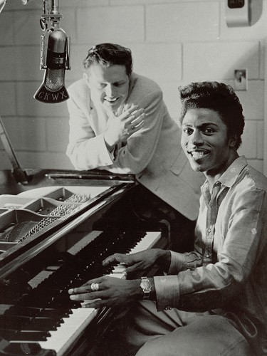 Red Robinson and Little Richard, 1957. 