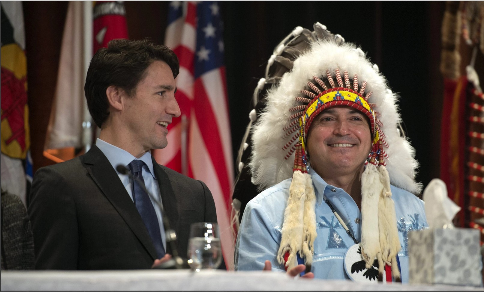 Justin Trudeau et Perry Bellegarde