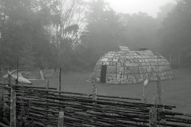 Lawson Longhouse in the Fog