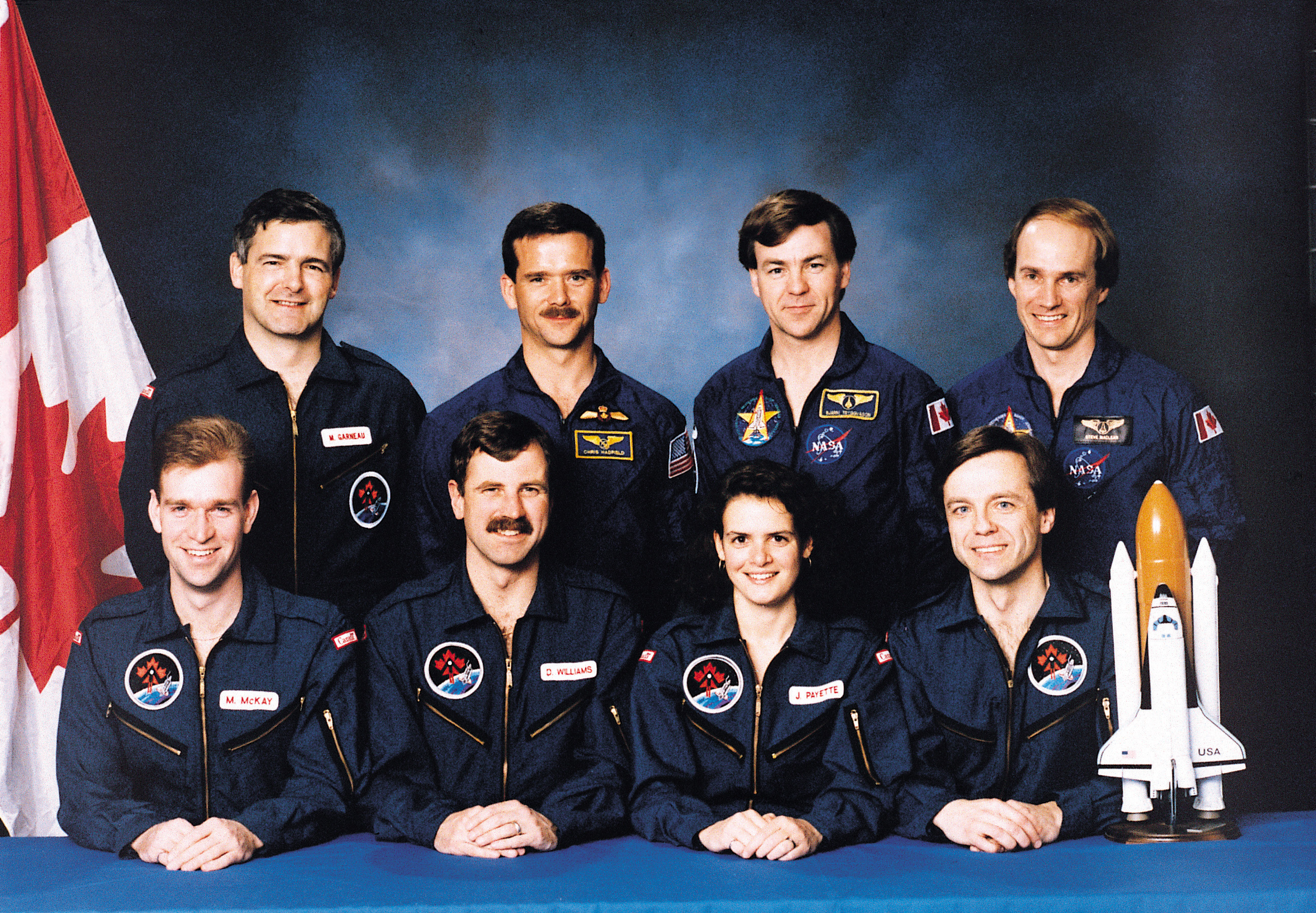 L'équipe d'astronautes canadiens en 1992