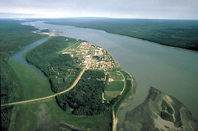 Fort Simpson, Aerial View