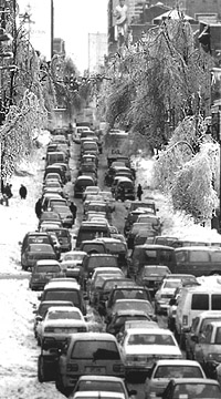 Tempête de verglas, Montréal