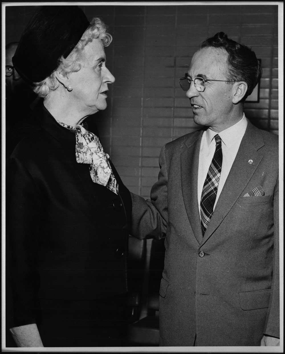 Thérèse Casgrain et Tommy Douglas, 1955