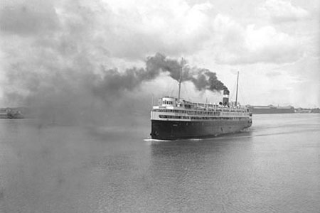 SS Noronic near the Soo